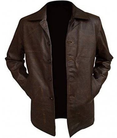Supernatural TV Series Dean Winchester Brown Distressed Long Leather Coat
