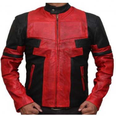 Deadpool Ryan Reynolds Leather Jacket - Size XLarge (48 Inches Jacket Chest)