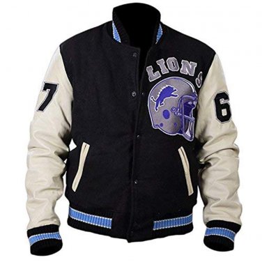 American Beverly Hills Foley Detriot Lions Letterman Jacket - Size Small (42 inches Jacket Chest)