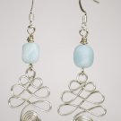 Amazonite Wire Earrings