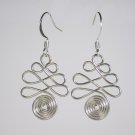 Silver wire earrings