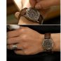 Made to Order handmade antique brass wrist watch FLYBACK CUSHION