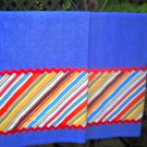 Kitchen Towel Set--blue with stripes