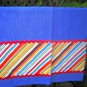 Kitchen Towel Set--blue with stripes
