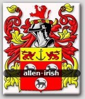 allen irish crest family arms coat 4x6 gift amazon