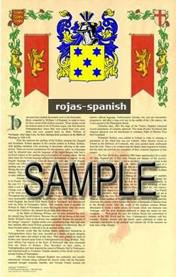 ROJAS - SPANISH - Armorial Name History - Coat of Arms - Family Crest ...