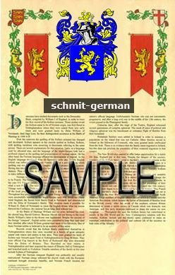 SCHMIT - GERMAN - Armorial Name History - Coat of Arms - Family Crest ...