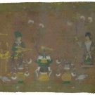 ANTIQUE PAINTING TIBET ART SINGING WORSHIPPERS