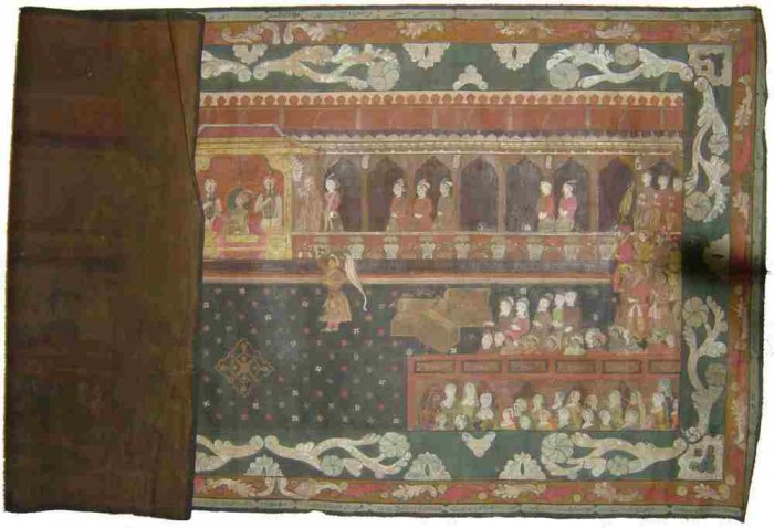 ANTIQUE ASIAN PAINTING THE EMPERROR JAHANGIR INDIA RAR