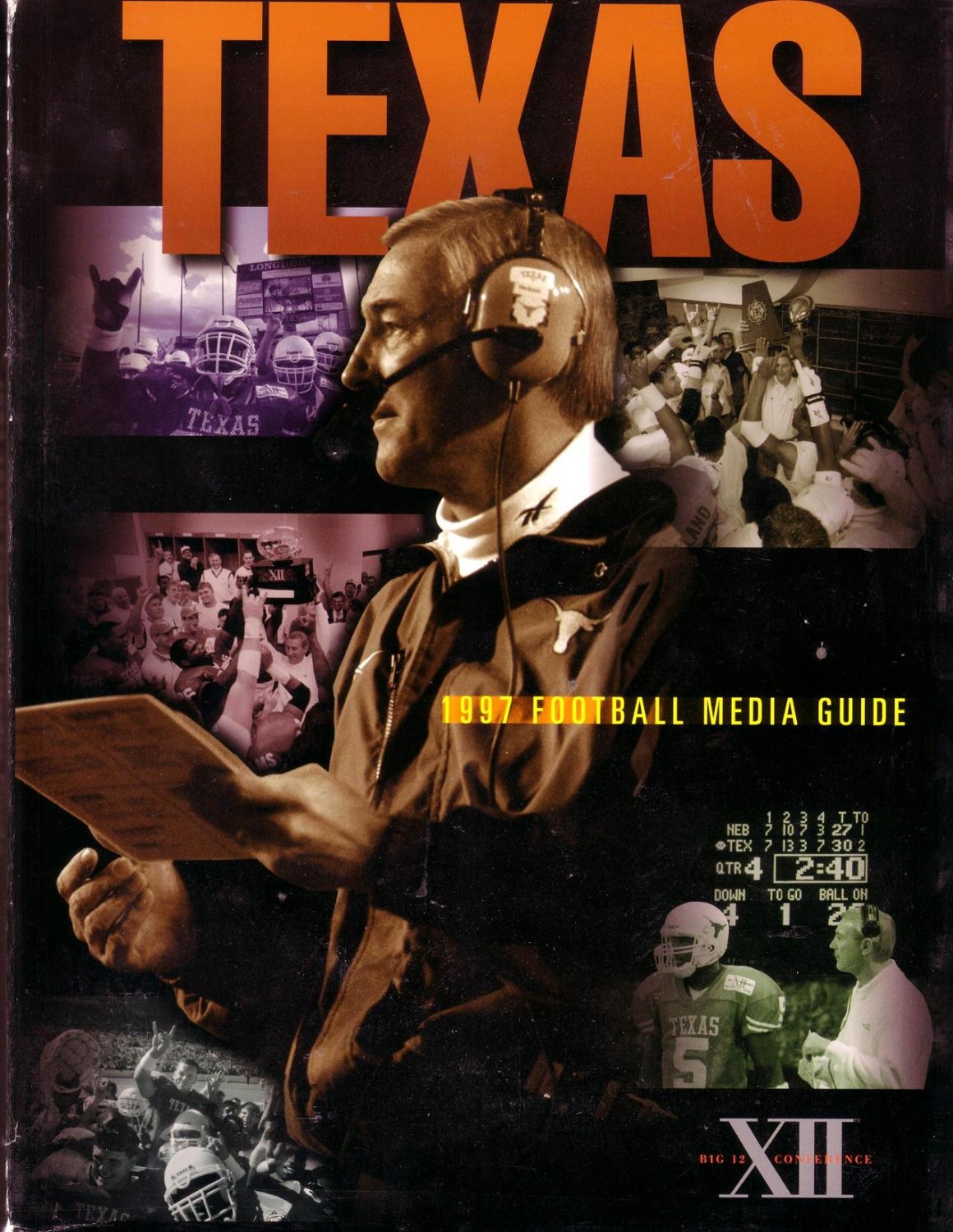 1997 TEXAS LONGHORNS Football Media Guide/ BIG TWELVE CONFERENCE /NCAA