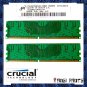 CRUCIAL 2x256MB PC-3200 CL3 SDRAM 512MB 400MHZ DDR RAM