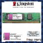 KINGSTON 2x1GB DDR2 PC2-4200 SDRAM 2GB 533MHZ LOW RAM