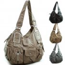 Fashion hobo bag with multiple pockets