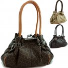 Designer inspired satchel bag
