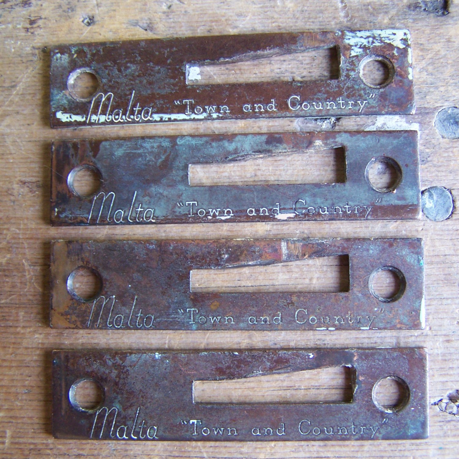 Four (4) Vintage Old MALTA "Town & Country" Casement Window Hardware