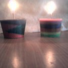 multi color candle -