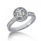 1.00ctw Diamond Engagement Rings Antique Style