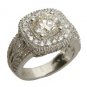 Certified 2.25ct Round Brilliant Fancy Diamond Engagement Ring