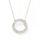 0.25 ct Circle of Life Pendant White Gold w/Chain