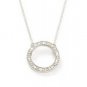 0.25 ct Circle of Life Pendant White Gold w/Chain