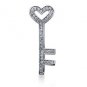 0.50 ctw Diamond heart & Key, Pendant With Chain 14k Gold