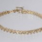 2.00 Ctw S-Style Yellow Gold Diamond Bracelet