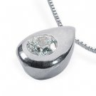 0.15 ctw Solitaire Diamond Pendant With Chain