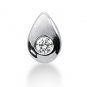 0.15 ctw Solitaire Diamond Pendant With Chain