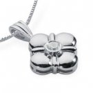 0.15 ctw Solitaire Diamond Pendant With Chain 14k Gold