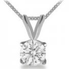 1/2 carat Solitaire Pendant With Chain