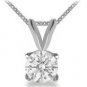 1/2 carat Solitaire Pendant With Chain