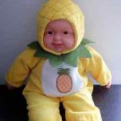 PINEAPPLE OUTFIT 15" TALL LAUGHING AND GIGGLING BABY DOLL