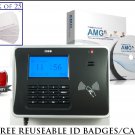 PROXIMITY EMPLOYEE PAYROLL TIME CLOCK AMG-130B TCP/IP, RS232, USB-EXPORT TO ADP & QUICKBOOKS