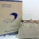 Whiting and Davis 1940's mesh evening bag with original box!