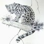 WILD OCELOT Limited Edition Signed Pen and Ink Lithograph 1977 by Tim Hamilton