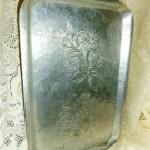 Hand Wrought 18" Aluminum Serving Tray with Country Roses Farberware