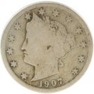 FIVE LIBERTY HEAD NICKELS IN VERY GOOD CONDITION  (V LIBERTY HEAD NICKELS)