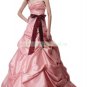 Free Shipping Hot Sale Strapless Pink Red Purple Taffeta Ruffled Party Dress Prom Dress  Y038
