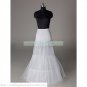 Free Shipping Bridal Accessories-White 2 Hoops 1 Layer Organza Petticoat Crinoline Underskirt PC5