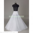 Free Shipping Bridal Accessories-White 1Hoop 1 Layers Organza Petticoat Crinoline Underskirt PC7