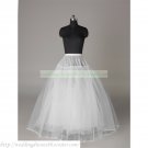 Free Shipping Bridal Accessories-White No Hoop 3 Layers Organza Petticoat Crinoline Underskirt PC8
