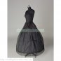 Free Shipping Bridal Accessories-Black 3 Hoops 3 Layers Organza Petticoat Crinoline Underskirt PC9