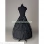 Free Shipping Bridal Accessories-Black 3 Hoops 3 Layers Organza Petticoat Crinoline Underskirt PC9