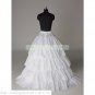 Free Shipping Bridal Accessories-White 5 Layers No Organza Petticoat Crinoline Underskirt PC10