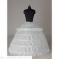 Free Shipping Bridal Accessories-White 6 Hoops No Organza Petticoat Crinoline Underskirt PC11