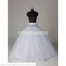 Free Shipping Bridal Accessories-White Organza Petticoat Crinoline Underskirt PC18