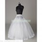 Free Shipping Bridal Accessories-White No Hoops Organza Petticoat Crinoline Underskirt PC19