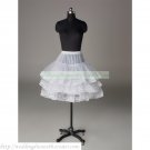 Free Shipping Bridal Accessories-White Organza Applique Flower Girl Dress Petticoat Underskirt PC23