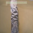 Bridal Accessories-White or Ivory Satin Long Lace Beaded Wedding Gloves G05