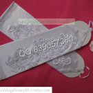 Bridal Accessories-White or Ivory Satin Lace Beaded Wedding Gloves G08